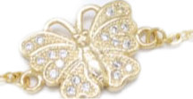 Butterfly Bracelet Gold color Plate