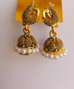 Gold Color Pearl Jhumki