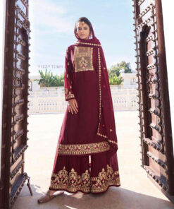 Red Ready To Wear Salwar Set – 291