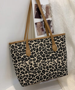 Casual Leopard Print Tote Bag For Women